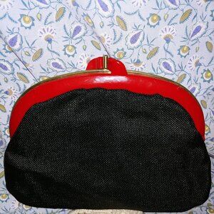 Italian made kiss clasp clutch for Macys